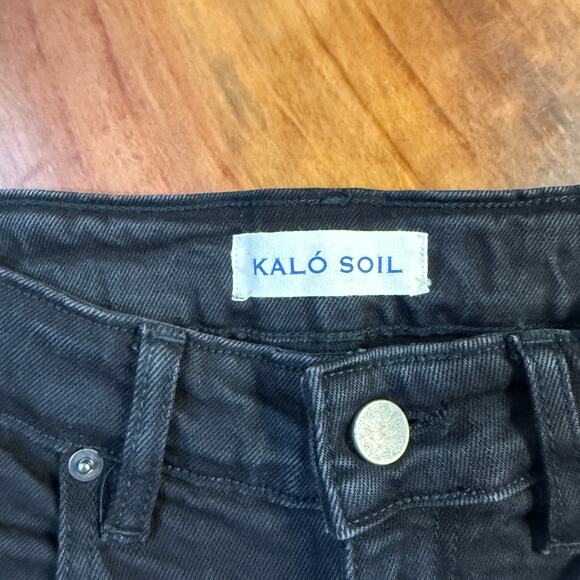 Kolo Soil Women's jeans 28 High Rise Stretch Denim Cotton Los Angeles Button G17 - Picture 4 of 7